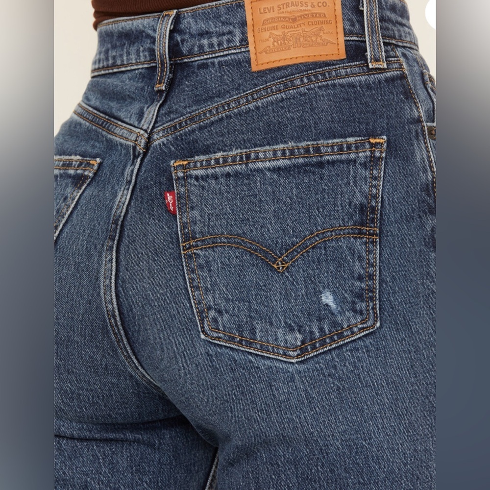Levi’s High rise 70’s Flare Jeans 24x32 NWT - Picture 5 of 6